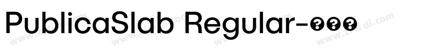 PublicaSlab Regular字体转换